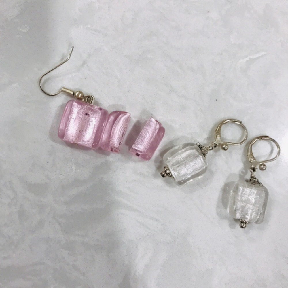 Italian Blown Glass Earrings - Picture 4 of 5
